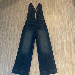 Denim Overalls with Pockets